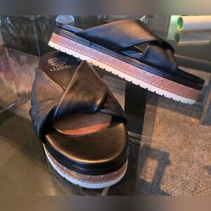 Vince Camuto Black Women's Slide Sandals